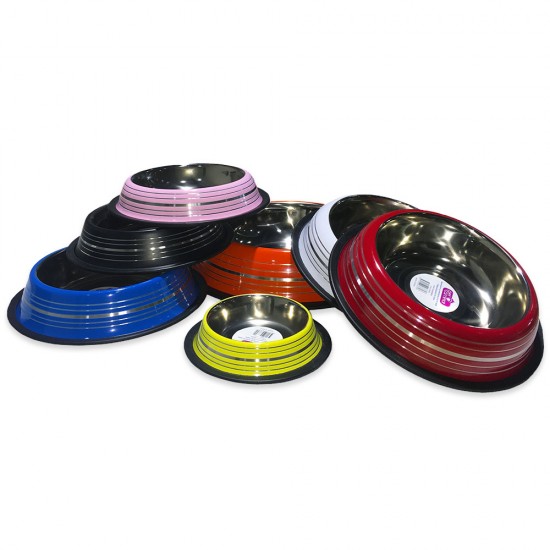 Pet Camelot Ανοξείδωτα Μπολ Με Αντιολισθητική Βάση 960ml