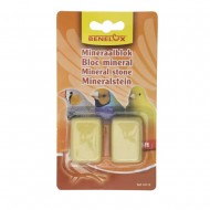 Benelux Mineral Block Πέτρα Ασβεστίου Πτηνών Yellow 2τμχ