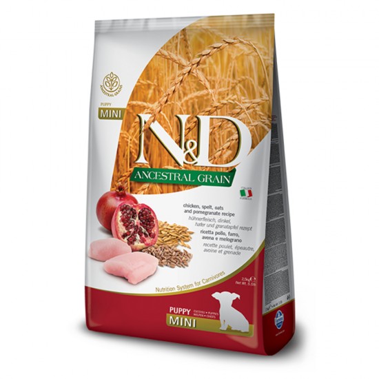N&D Ancestral Grain Chicken & Pomegranate Puppy Mini 2.5kg