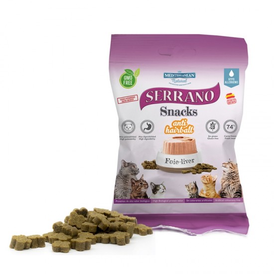Mediterranean Serrano Anti Hairball Συκώτι 50gr