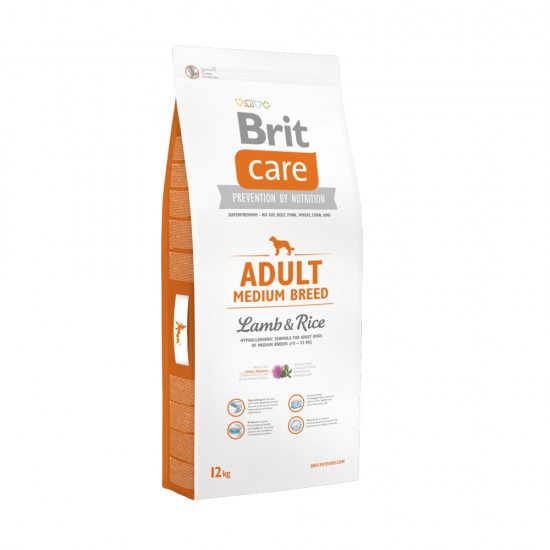 Brit Care Adult Medium Breed Lamb & Rice 3/12kg